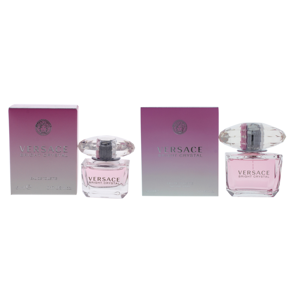 Versace Bright Crystal Kit by Versace for Women - 2 Pc Kit 3oz EDT Spray,